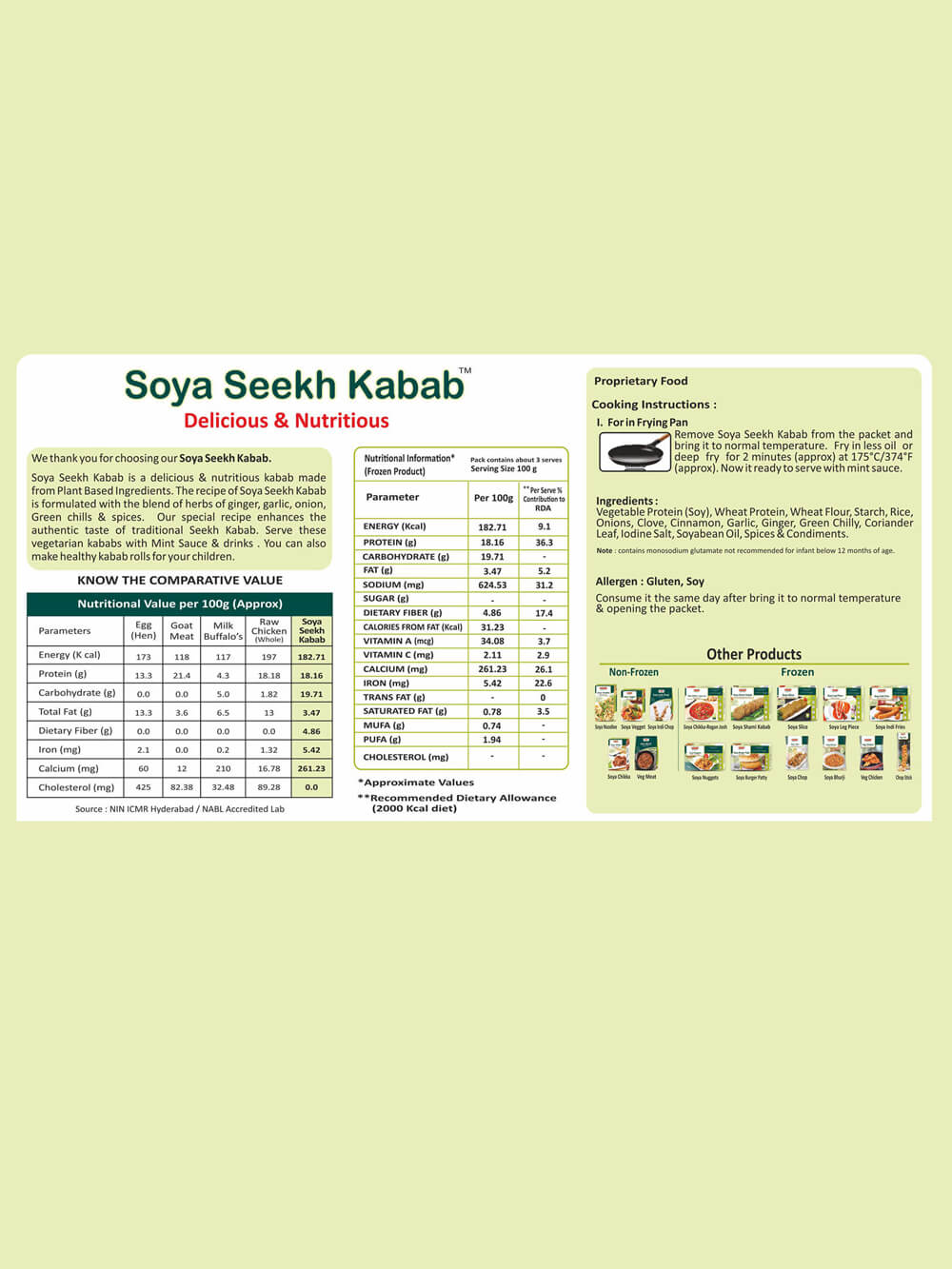 Vezlay Soya Seekh Kabab - Image 2