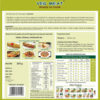 Back side of Vezlay Veg Meat ready-to-cook vegetarian food pack showing ingredients, nutritional value, cooking instructions, and product details.