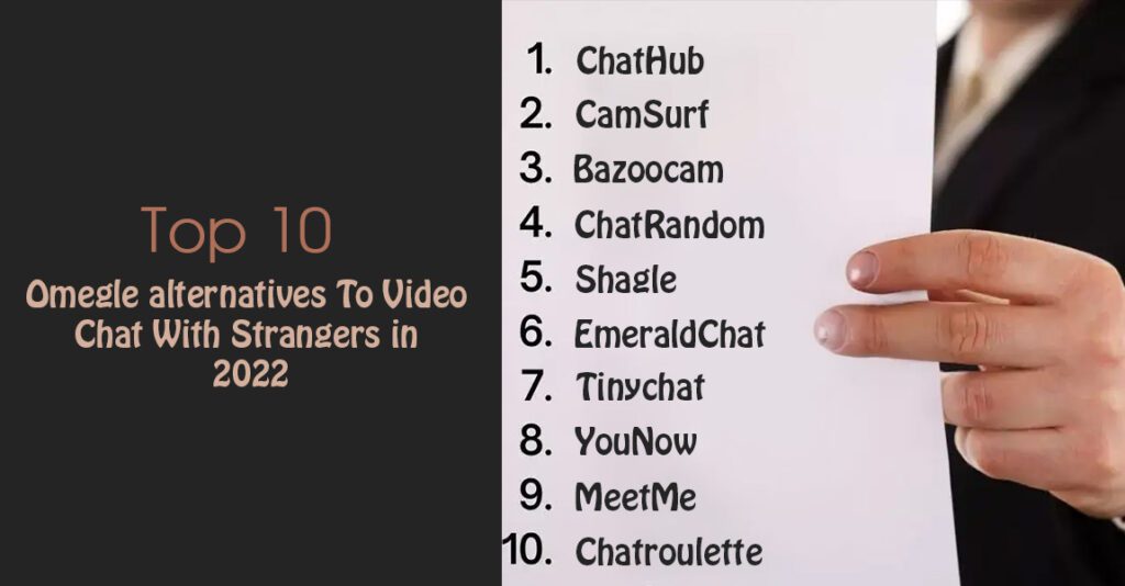 Top 10 Omegle alternatives To Video Chat With Strangers in 2024 Omegle alternatives