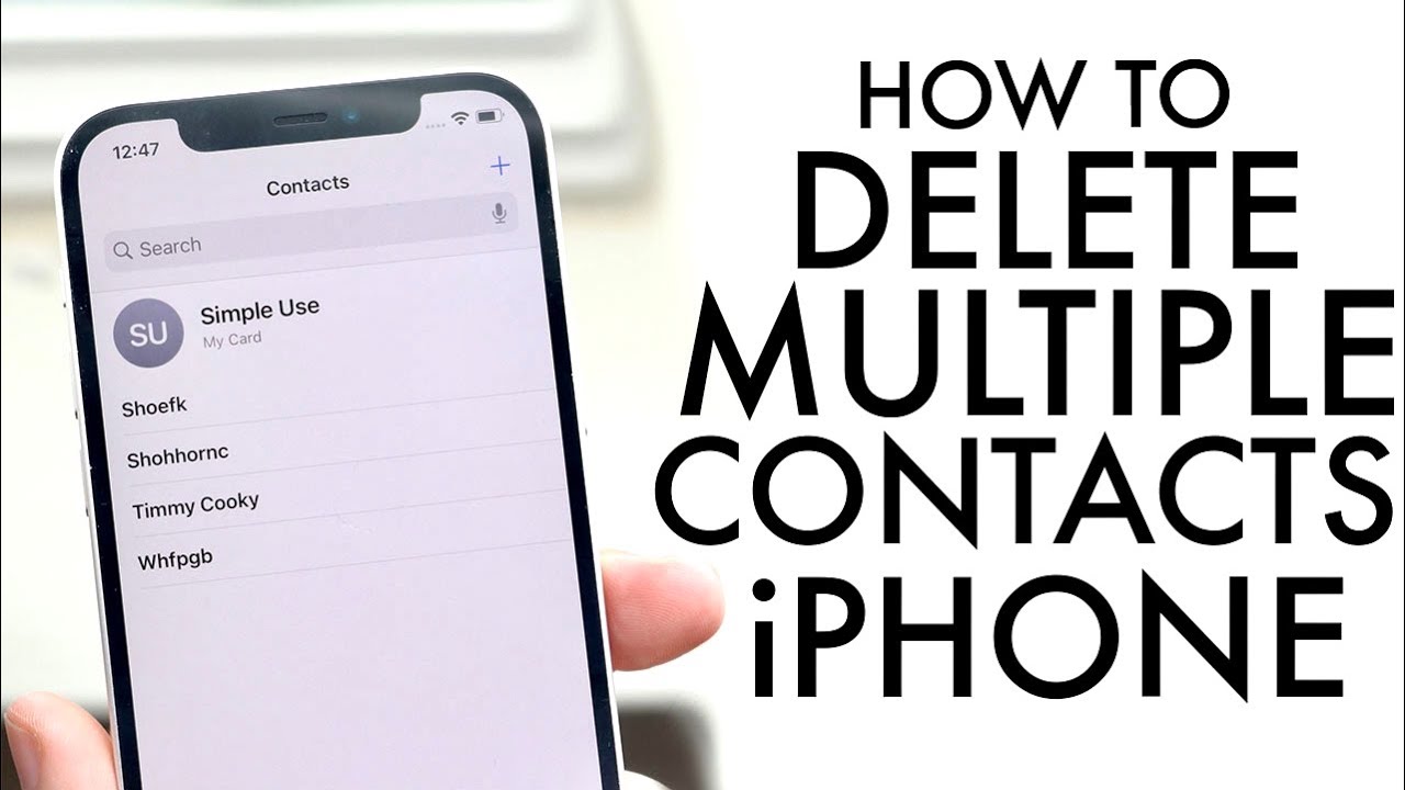 How to Delete Multiple Contacts on iPhone