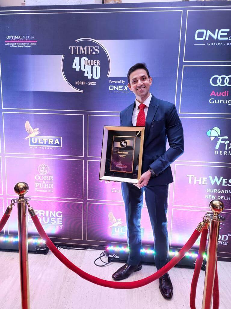 Times 40 Under 40 award winner with NextCorp Media