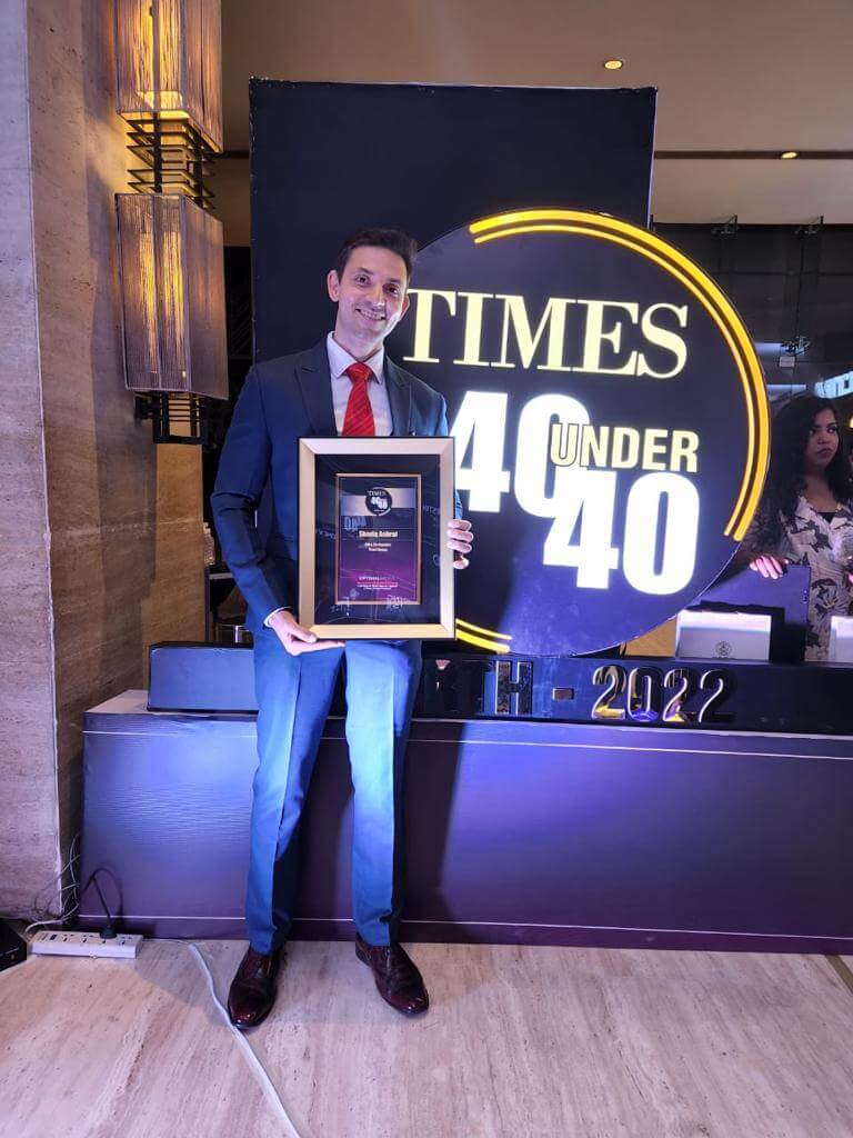 Times 40 Under 40 award winner with NextCorp Media