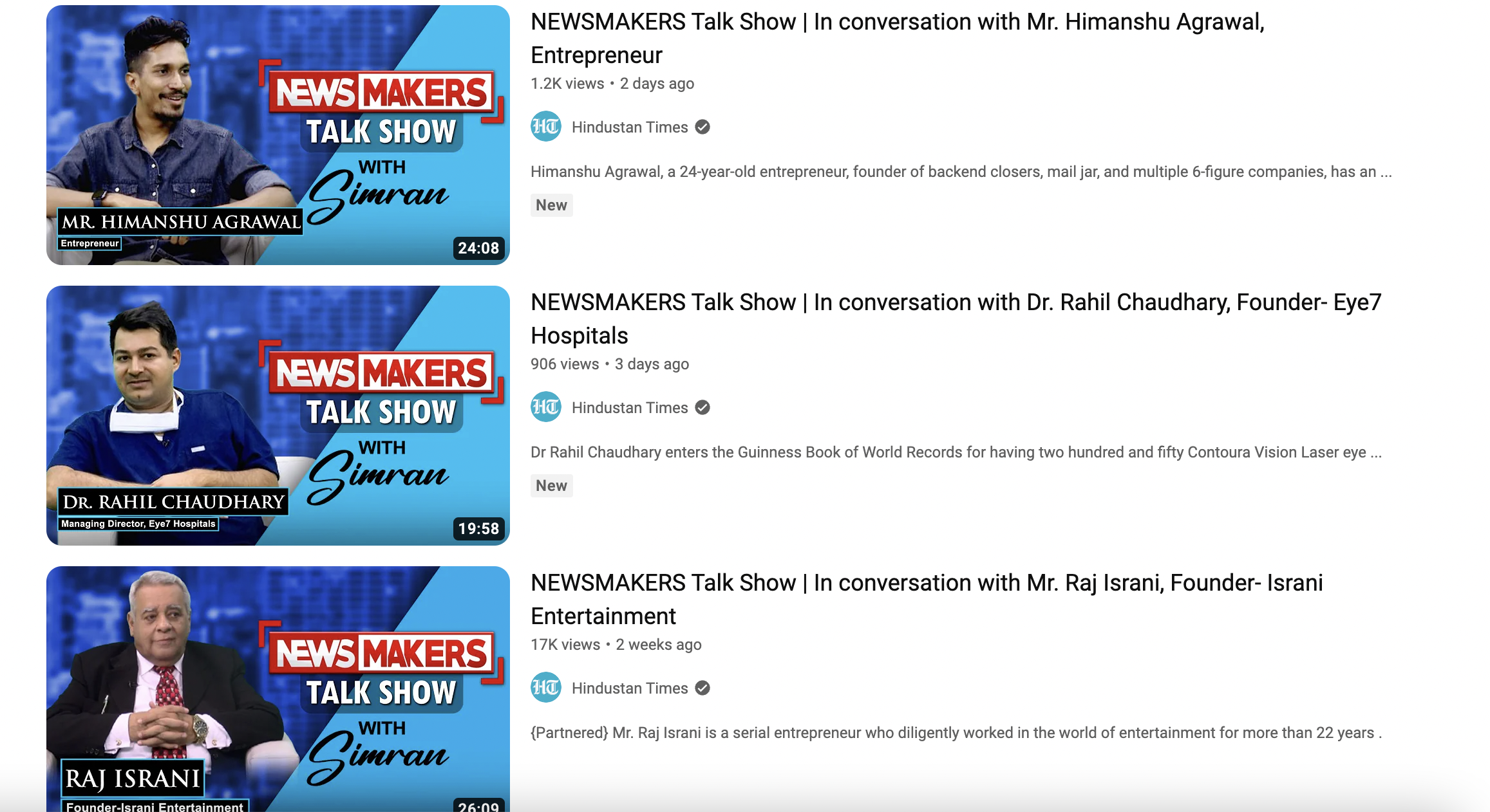 NEWSMAKERS Talk Show