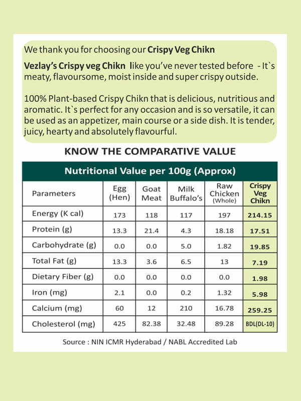 Vezlay Crispy Veg Chicken 300 gm - Image 4